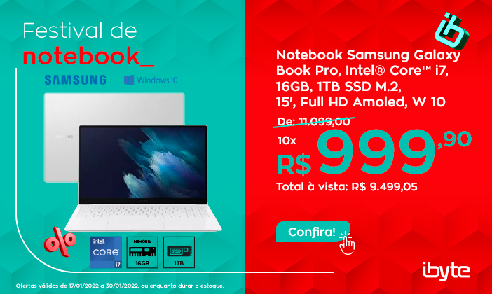 Festival_Notebook Samsung Book Pro